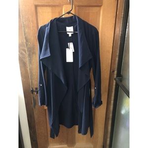 NWT Navy Blue Duster Jacket
